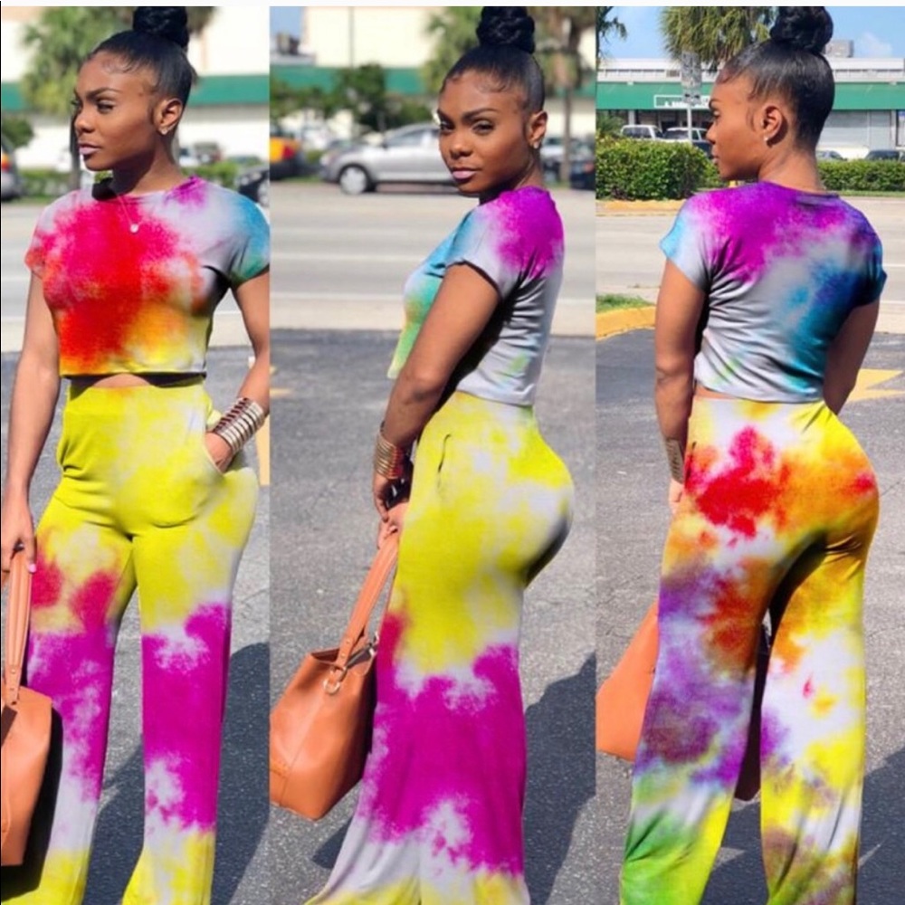 Tie dye two piece set